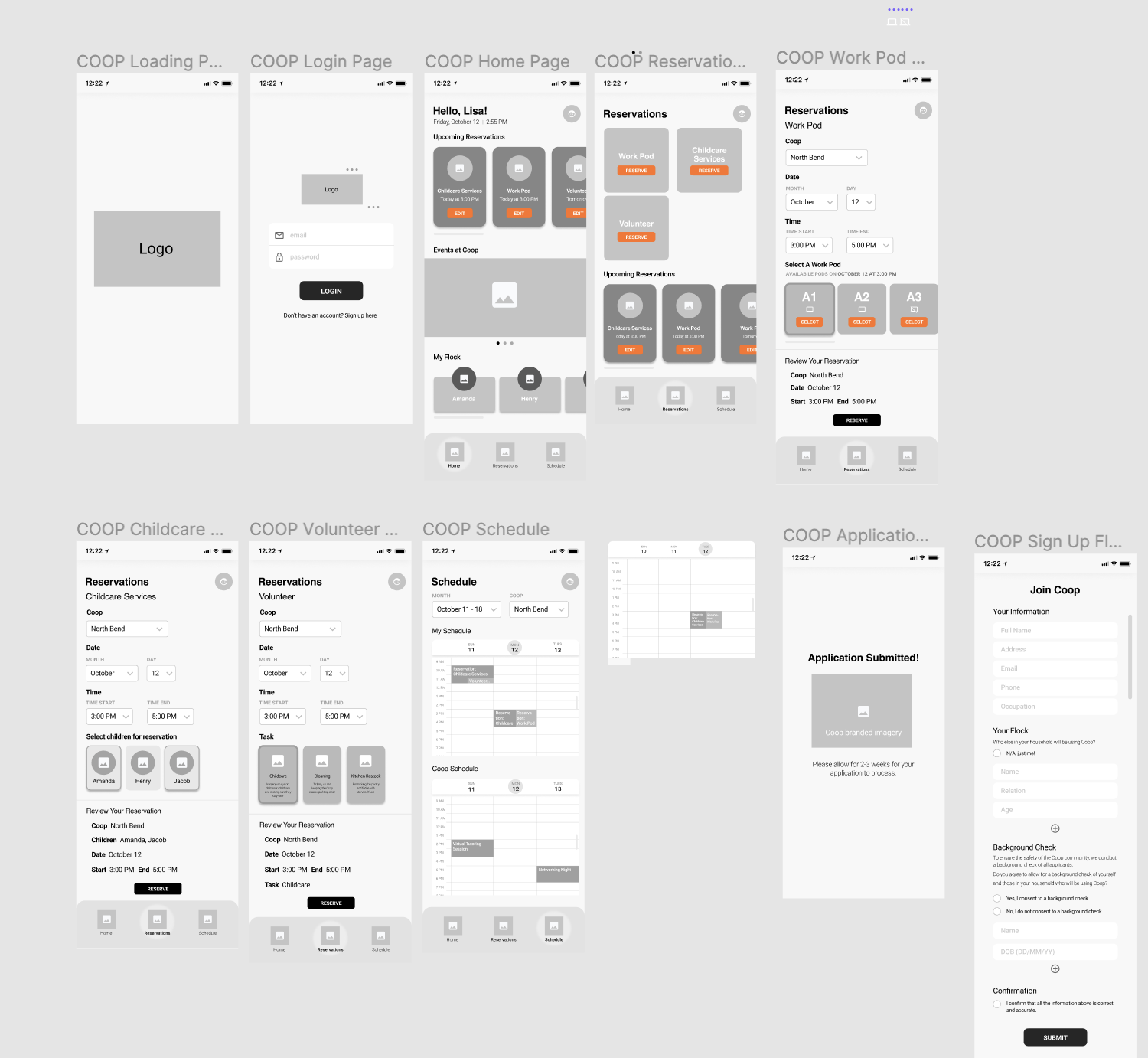 Mid-Fi Mobile Concept