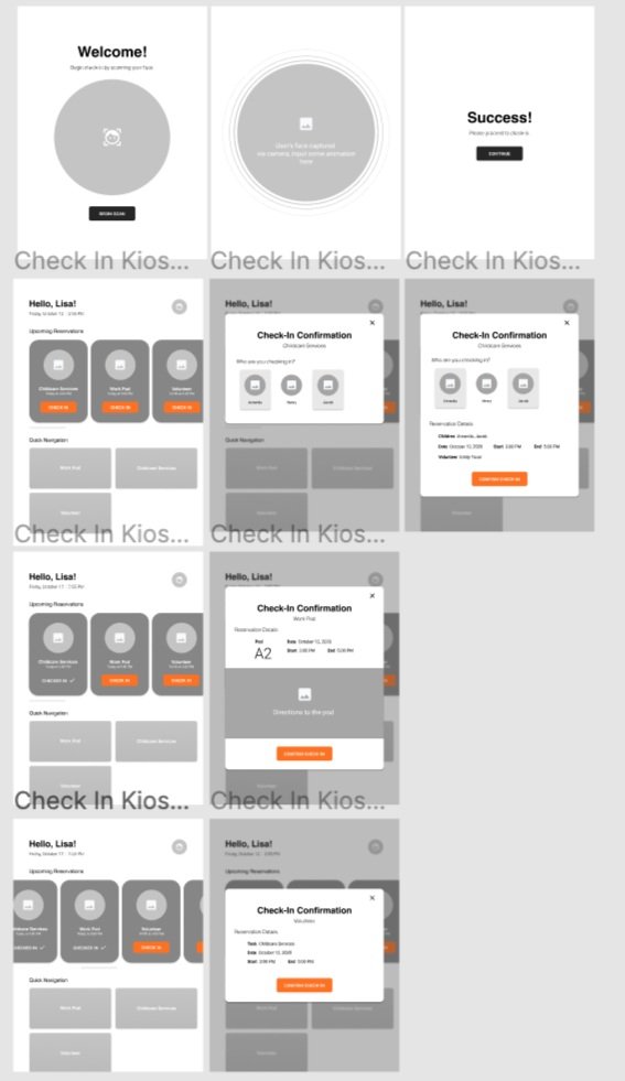 Kiosk Wireframing